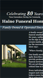 Mobile Screenshot of hainefuneralhome.com